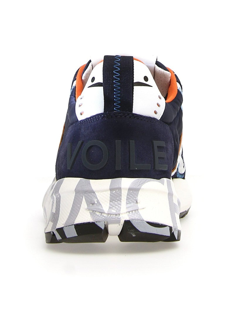 Voile Blanche Blue Suede And Fabric Club Sneakers