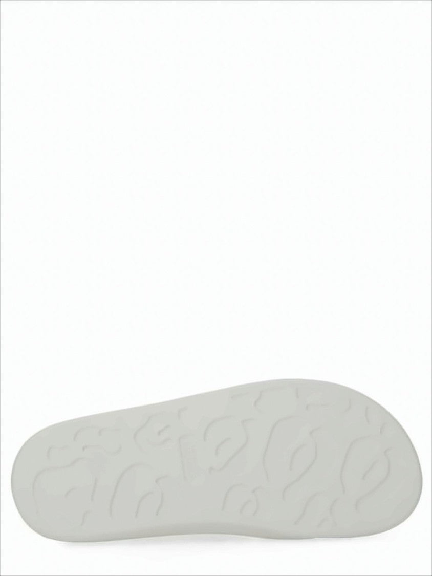 Alexander Mcqueen Minimalist Rubber Slip-On Mules With Gold-Tone Buckles