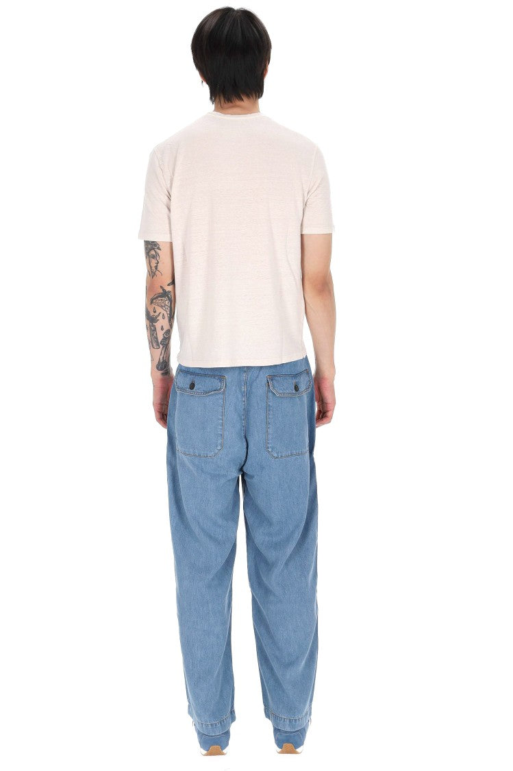 Roberto Collina Pure Linen Jersey Casual T-Shirt