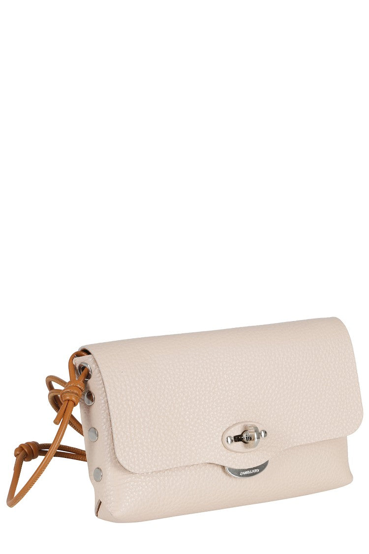 Zanellato Pink Grained Leather Daily Letter Shoulder Bag