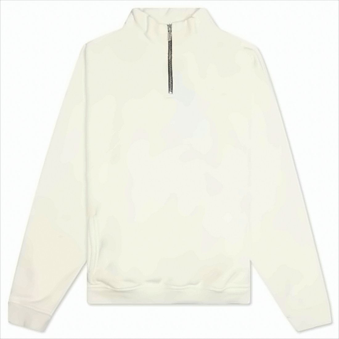 Rhude White High Collar Pullover Sweatshirt