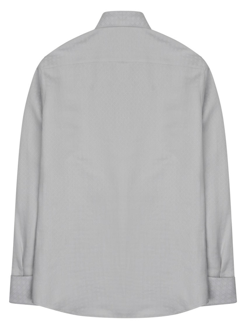 Dior Black Monogram Silk-Cotton Shirt