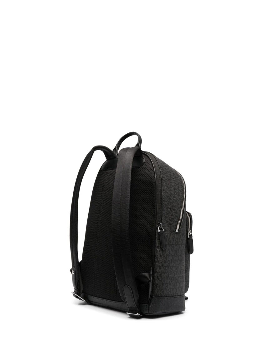 Michael Kors Black Hudson Monogram Backpack