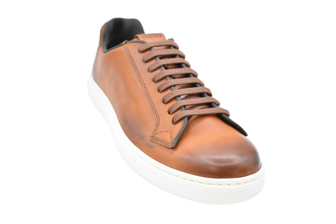 Church's Walnut Brown Leather Low-Top Sneakers
