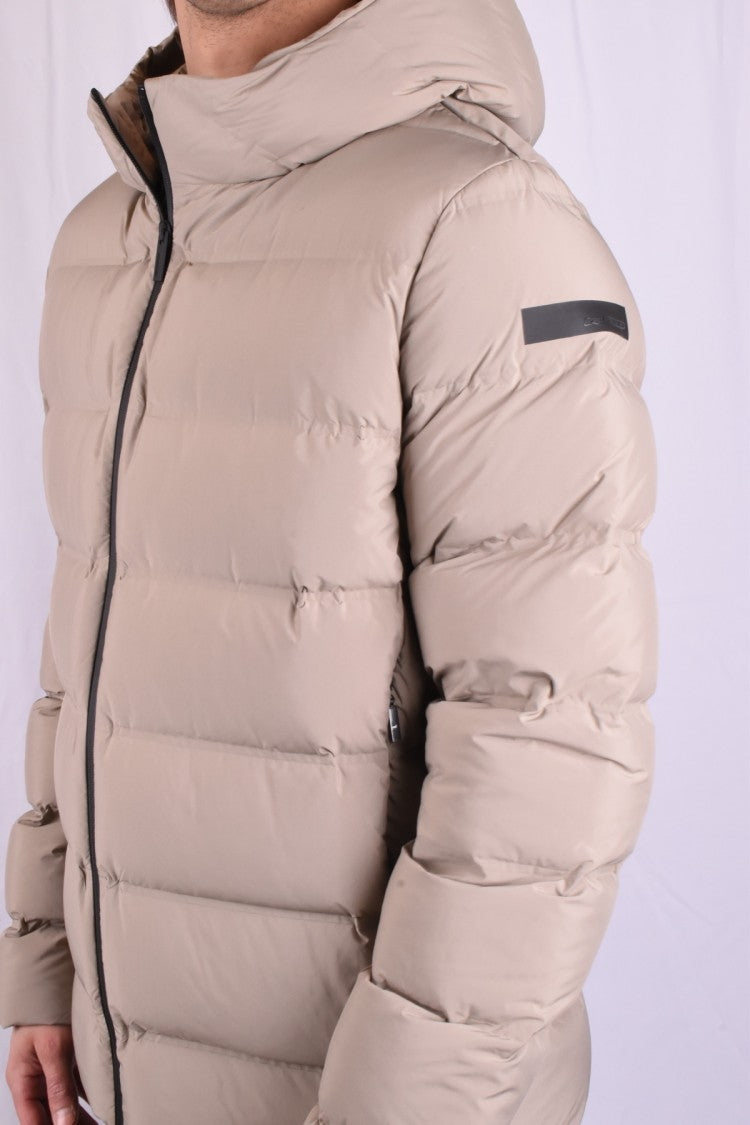 Rrd Beige Nylon Quilted Down Jacket