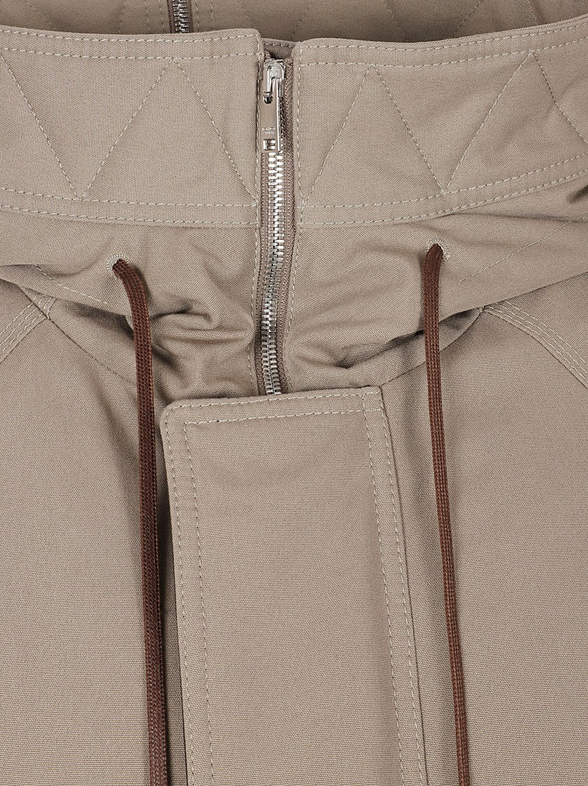 Bottega Veneta Cropped High-Collar Casual Jacket