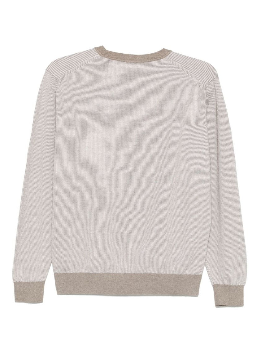 Paul & Shark Light Beige Crew Neck Sweater