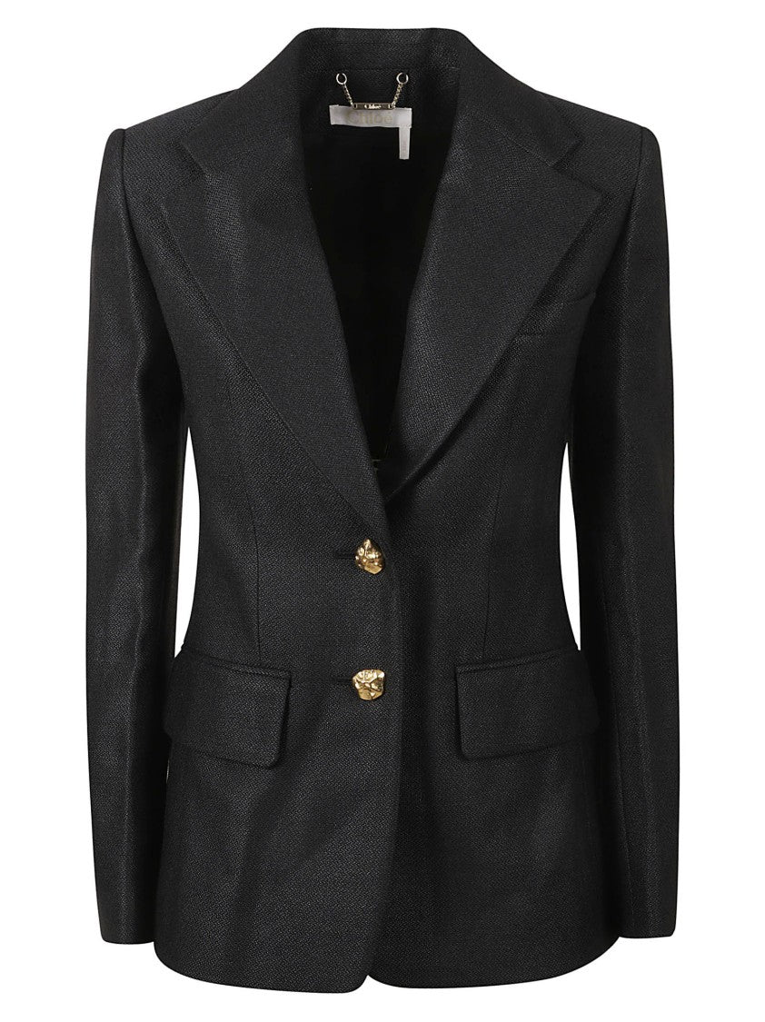 Chloé Structured Black Tailored Jacket