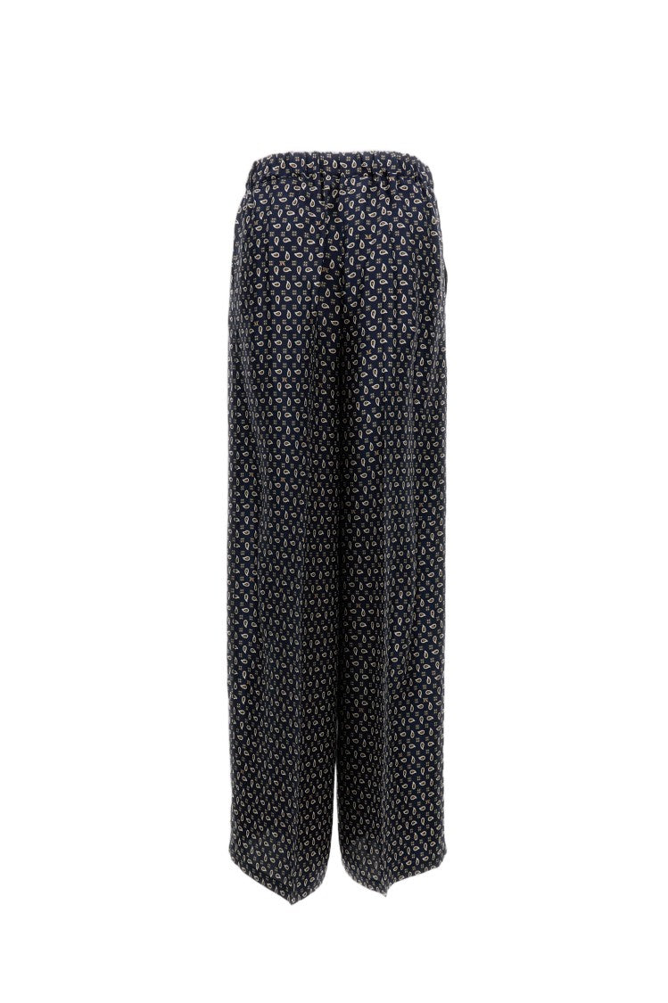 Max Mara Wide-Leg Silk Trousers