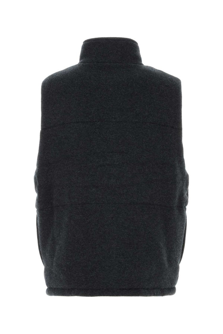 Le Kasha Charcoal Cashmere Vest