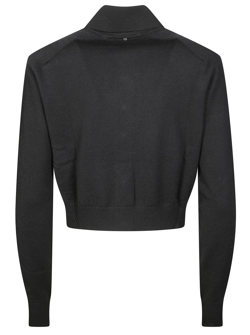 Sportmax Perseo Fitted Metallic Button Cardigan