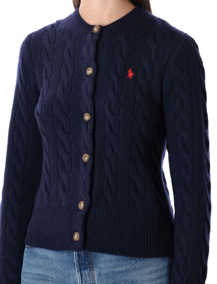 Polo Ralph Lauren Cable Knit Wool-Cashmere Slim Cardigan