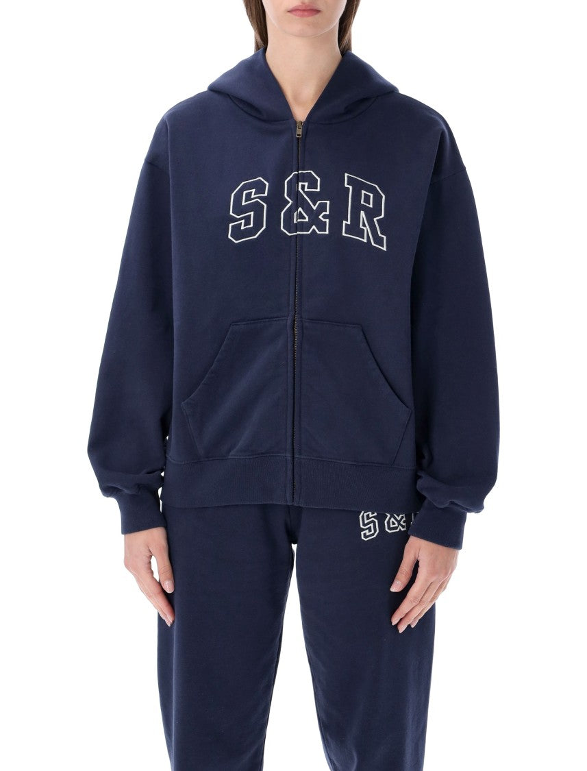 Sporty And Rich Sr Zip Hoodie Sweatshirt