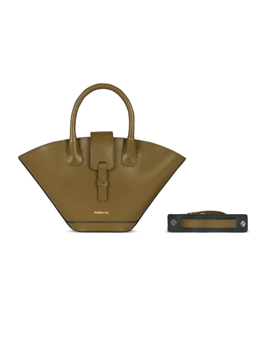 Paris64 Mini Lumière Green Leather Tote Bag
