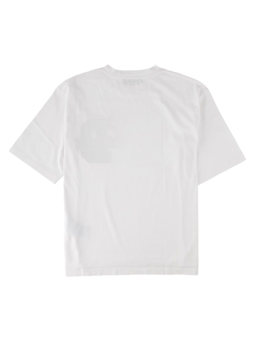 Dsquared2 White Short-Sleeve Patch Cotton T-Shirt