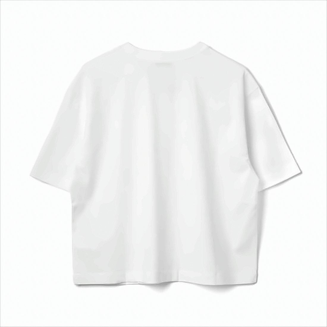 Patou Cropped White Cotton T-Shirt