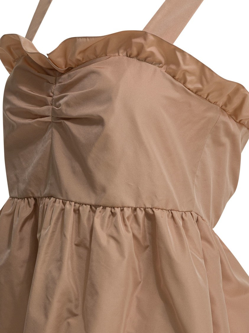 Chloé Balloon Midi Dress With Structured Bustier