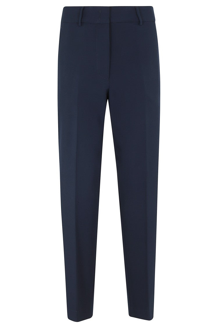 Seventy Blue Sartorial Belt-Loops Polyester Straight-Leg Pants