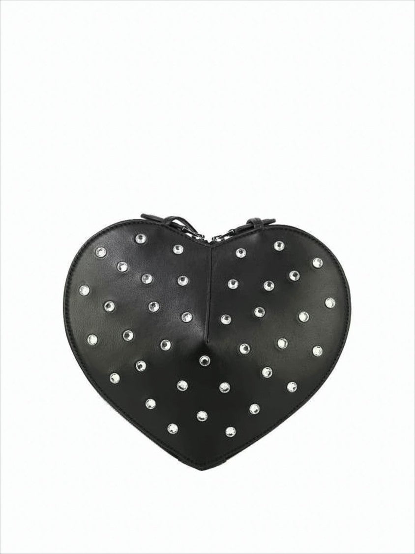 Alaïa Heart-Shaped Shoulder Bag With Silver-Stud Details