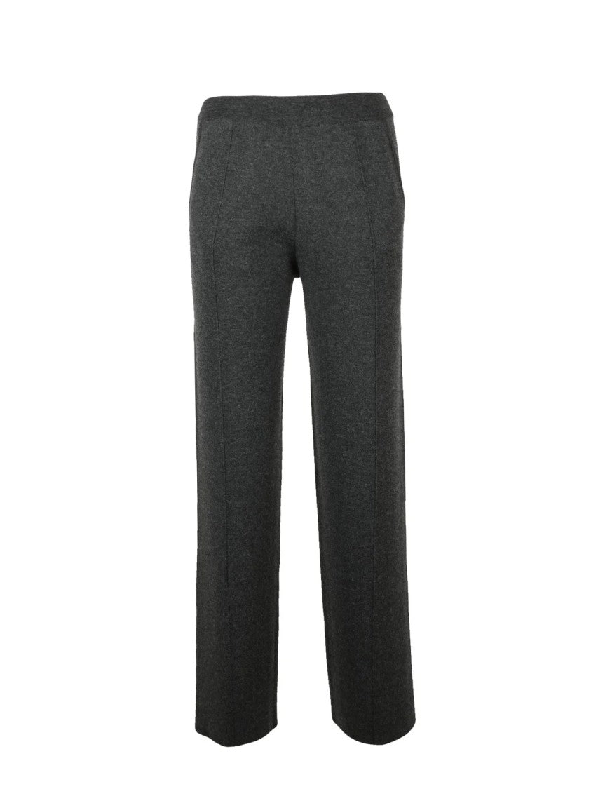 Max Mara High-Waisted Knit Trousers With Straight-Leg Silhouette