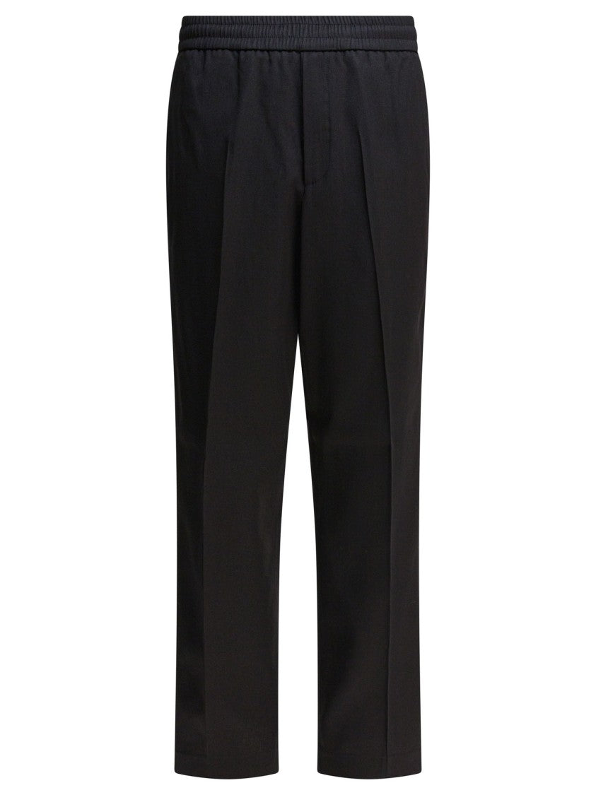Golden Goose Mid-Rise Black Wool Jogging Pants