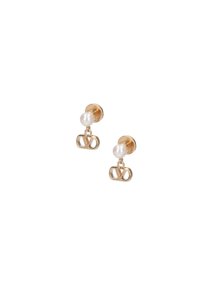 Valentino Garavani "Vlogo Signature" Earrings Gold-Plated