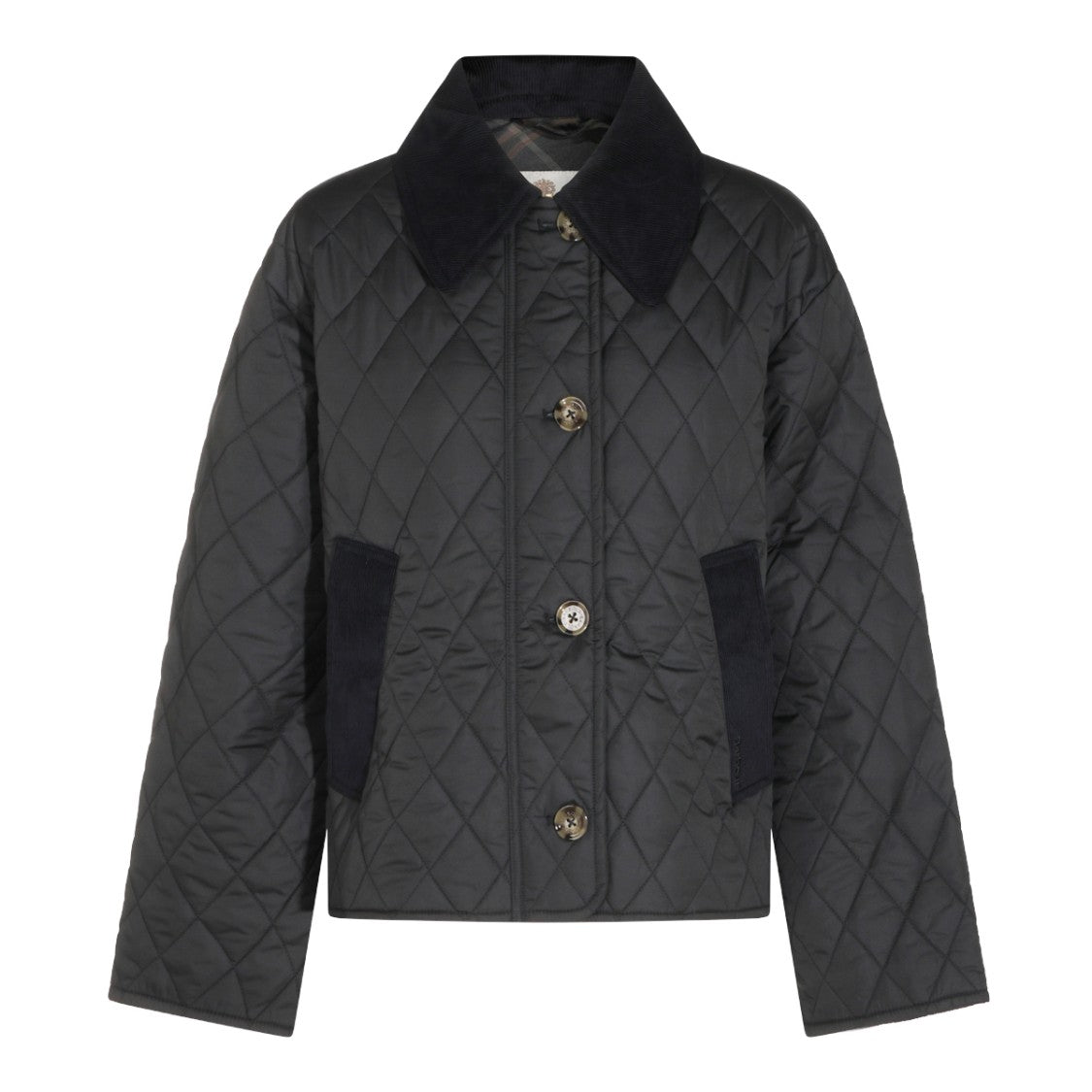 Barbour Quilted Corduroy Accent Short Coat