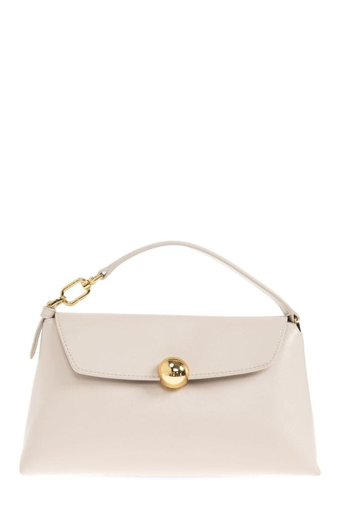 Furla Rectangular Leather Shoulder Bag With Gold Chain Detail