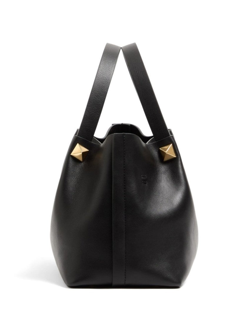 Valentino Garavani Smooth Leather Gold-Hardware Handbag