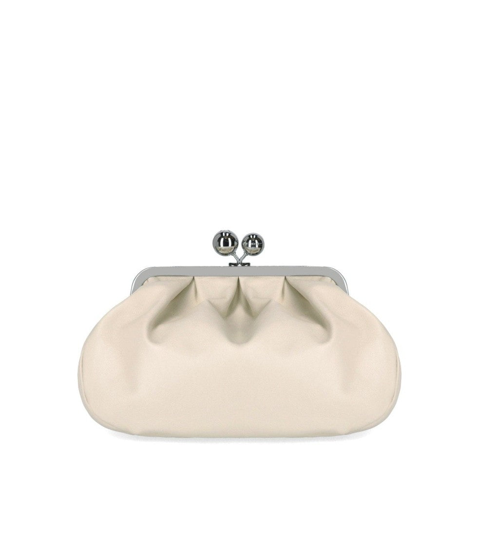 Max Mara Pasticcino Cubico Medium Ivory Clutch Bag