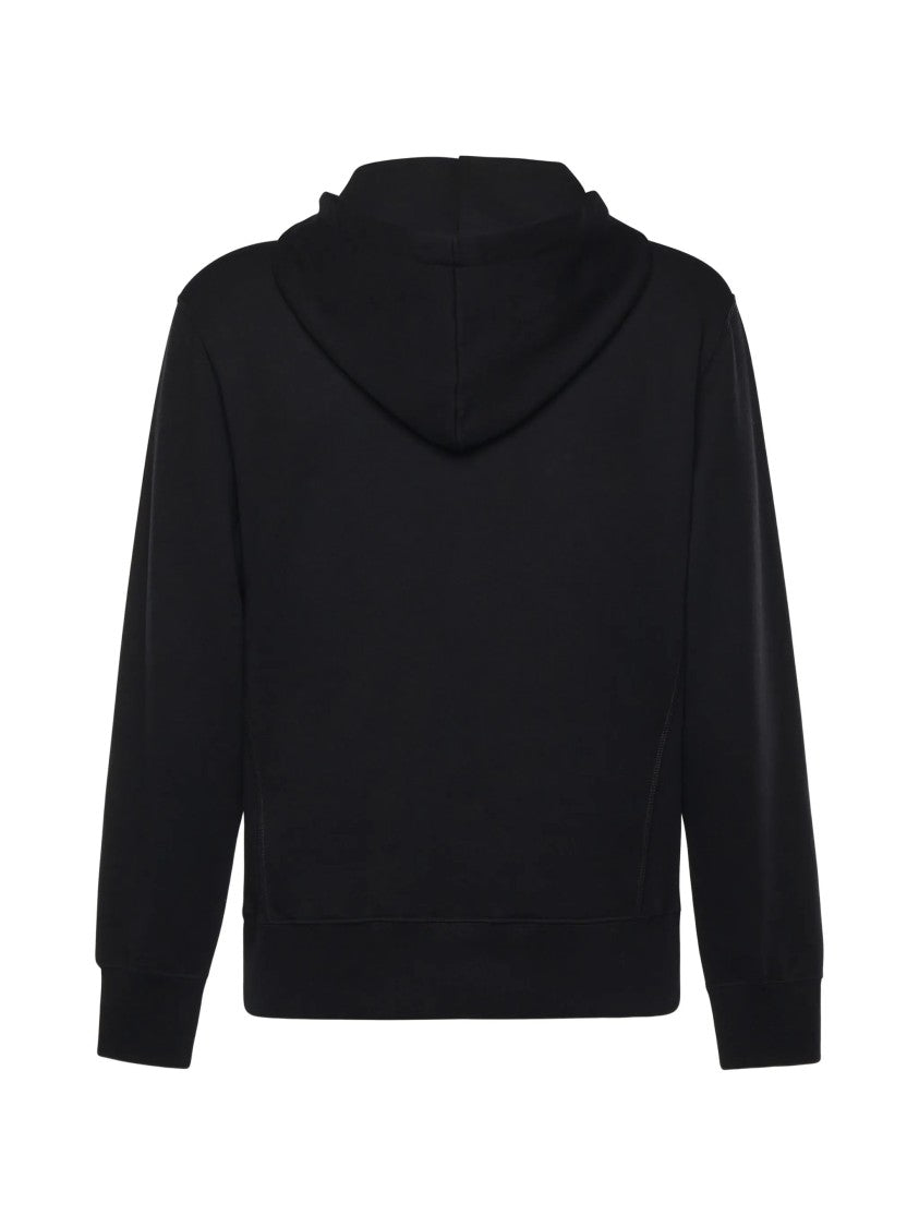 Hogan Minimalist Black Hoodie Sweatshirt