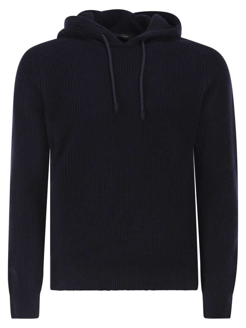 Tagliatore Hunter - Ribbed Jumper With Hood