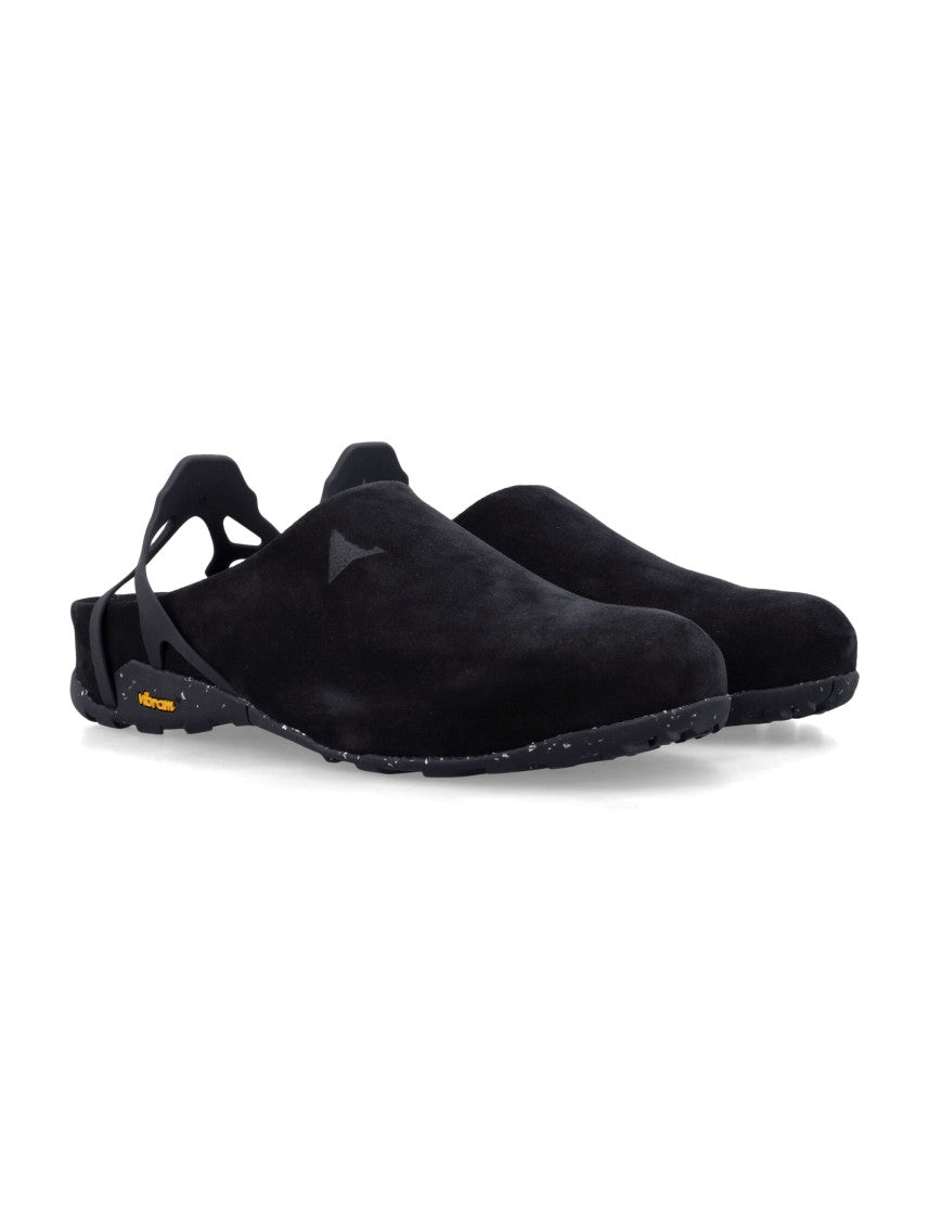 Roa Fedaia Black Suede Clog