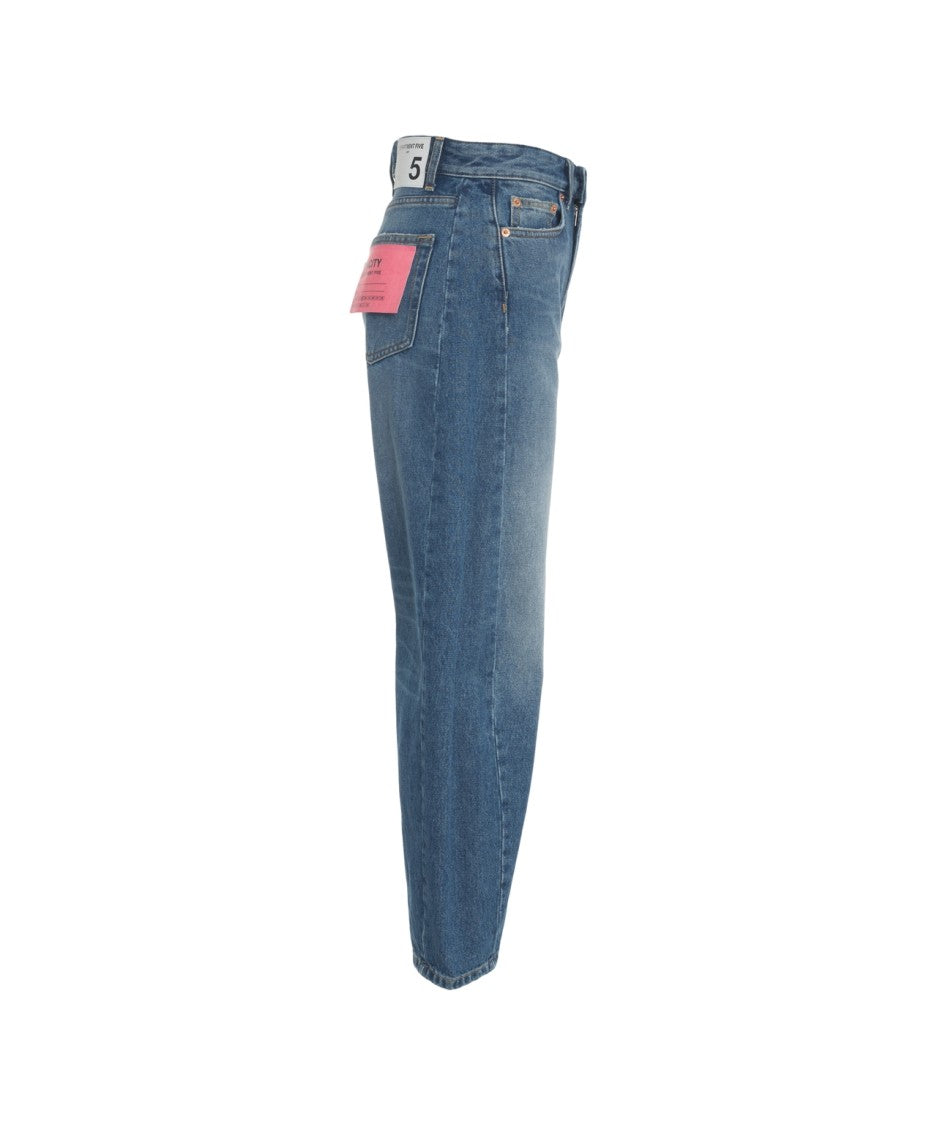 Department Five High-Waisted Boyfriend Jeans With Wide Leg Silhouette
