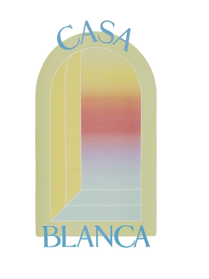 Casablanca White Multicolor Cotton T-Shirt