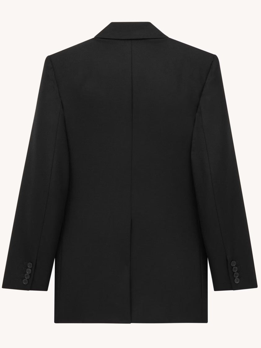Saint Laurent Black In Cashmere Blazer