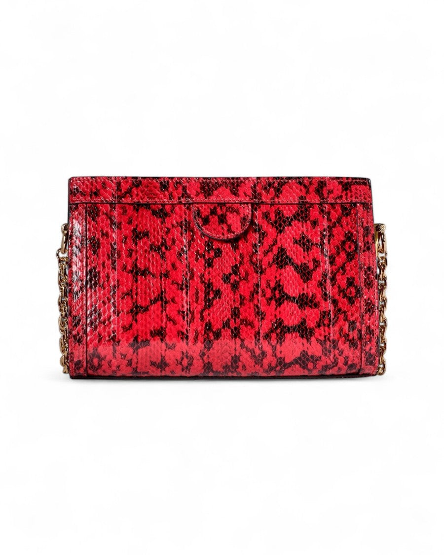 Gucci Ophidia Red Python Shoulder Bag