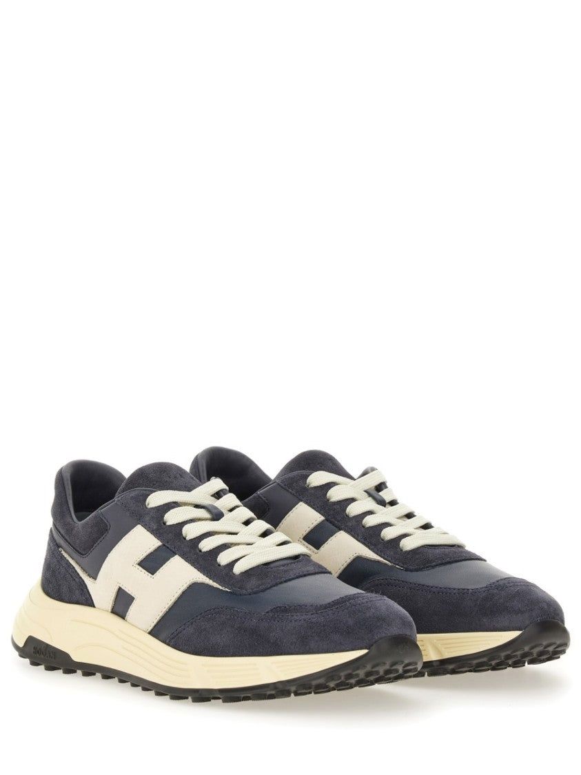 Hogan Black Hyperlight Calfskin Mutton Sneakers