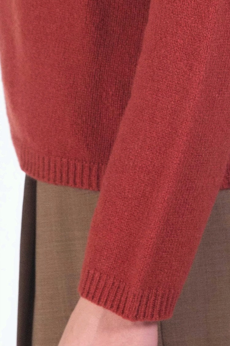 Max Mara Classic Round Neck Cashmere Blend Sweater