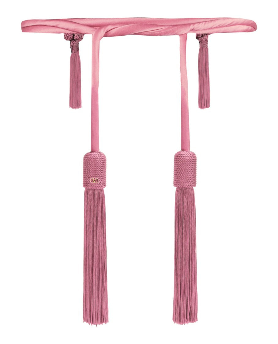 Valentino Runway Silk Satin Rope Belt