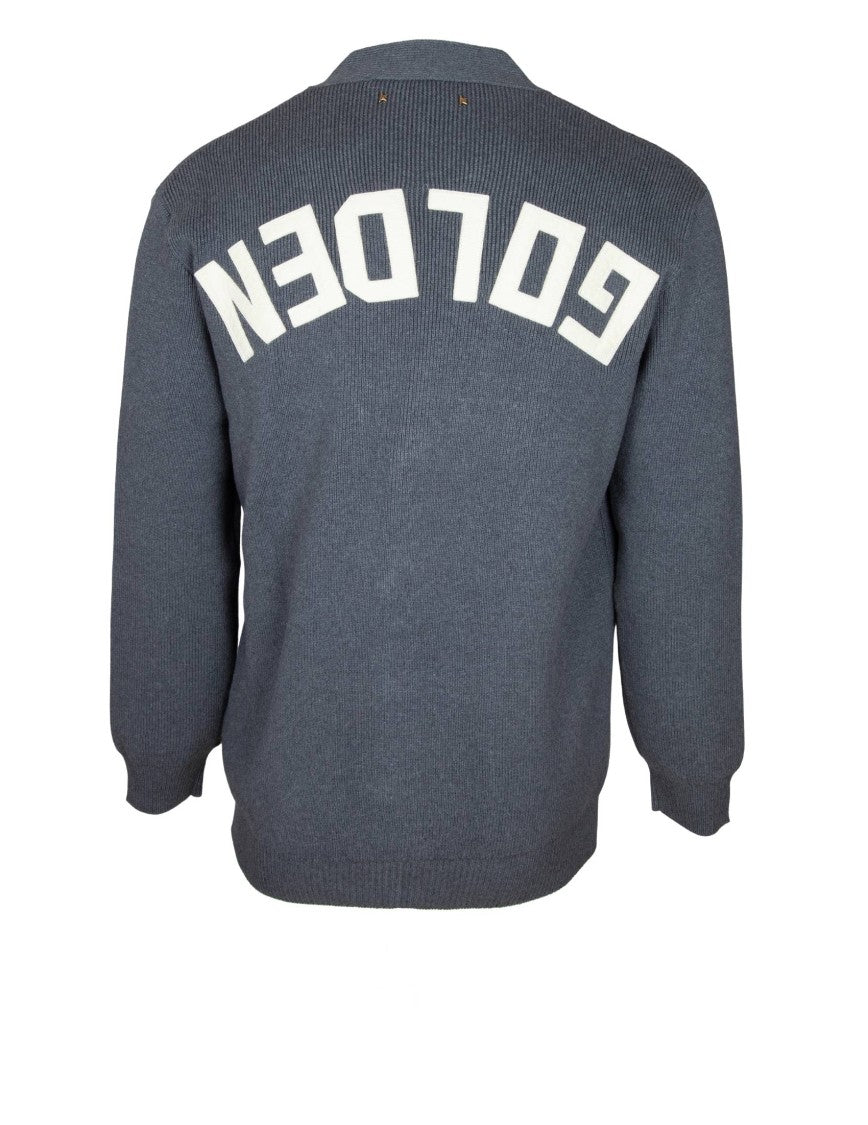 Golden Goose Heather Grey Cotton Cardigan