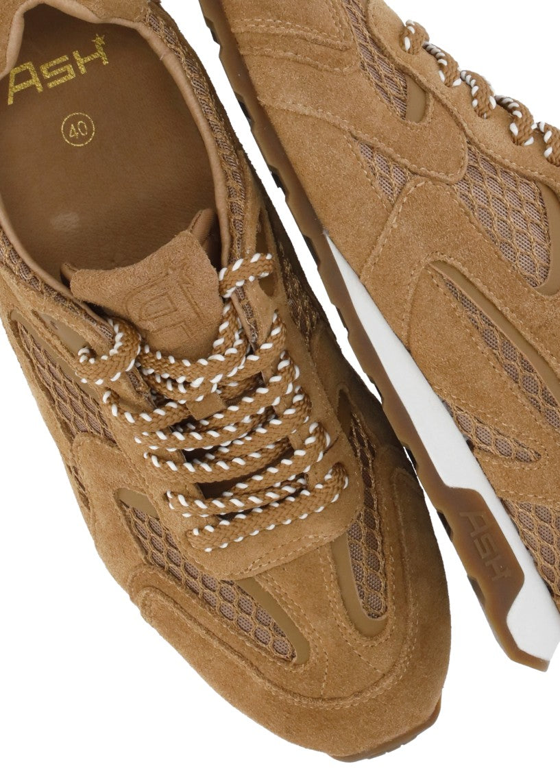Ash Brown Kasar Net Mesh Sneakers