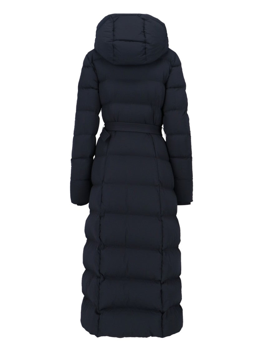 Mackage Maxi Quilted Down Coat With Detachable Hood