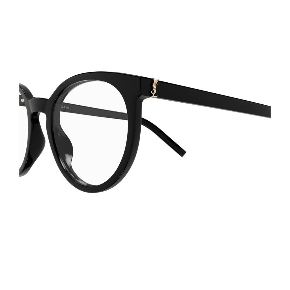 Saint Laurent Sl M147 Monogram Line Monogram Linea Sl M147 Optical Frame In Shiny Black Acetate