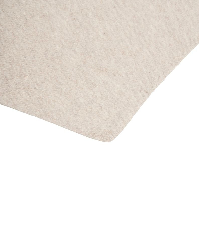 Mvm Triangular Beige Knit Scarf