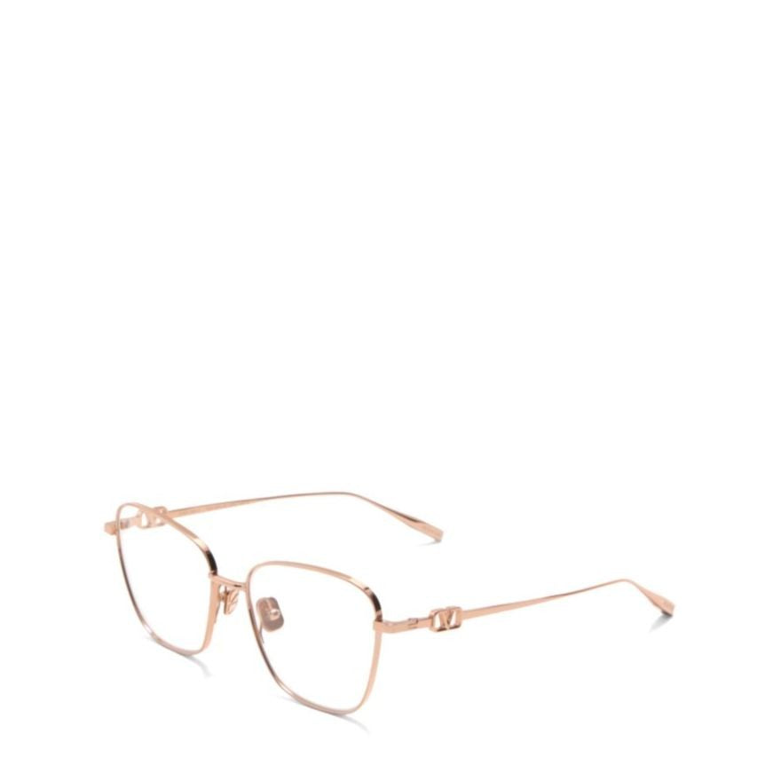 Valentino Vlogo Sign Ii Rose Gold Thin Frame Sunglasses