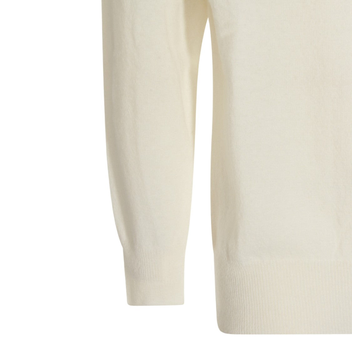 Altea Hooded Cream Sweater With Ribbed Details