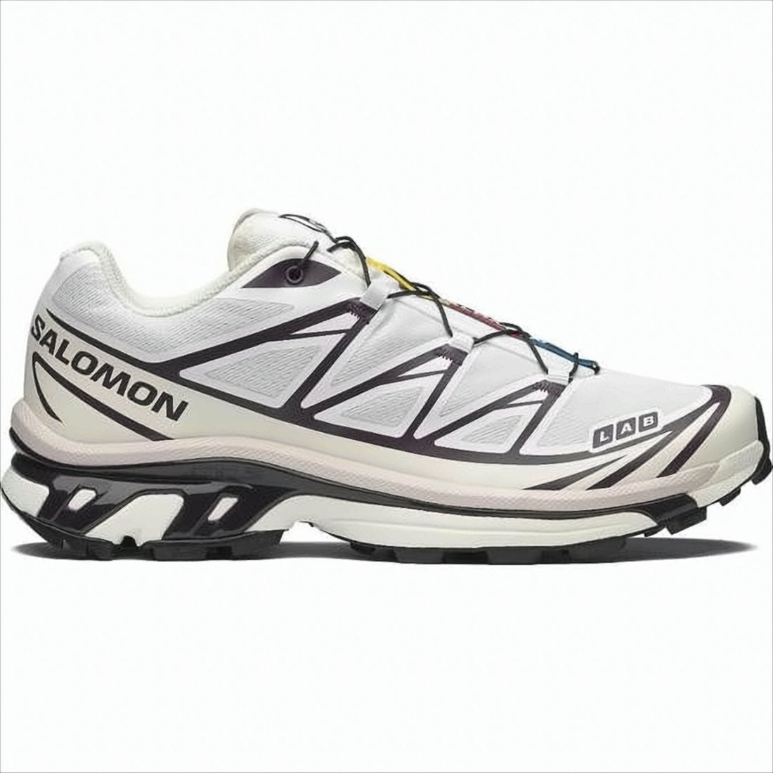 Salomon Technical White Sneakers With Breathable Mesh Upper
