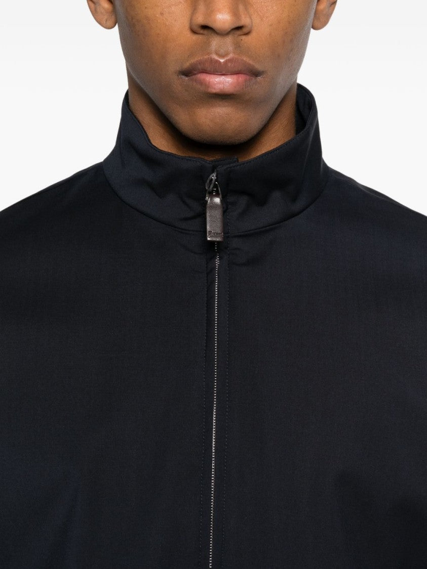 Herno Wool Casual Jacket With Double-Slider Zip