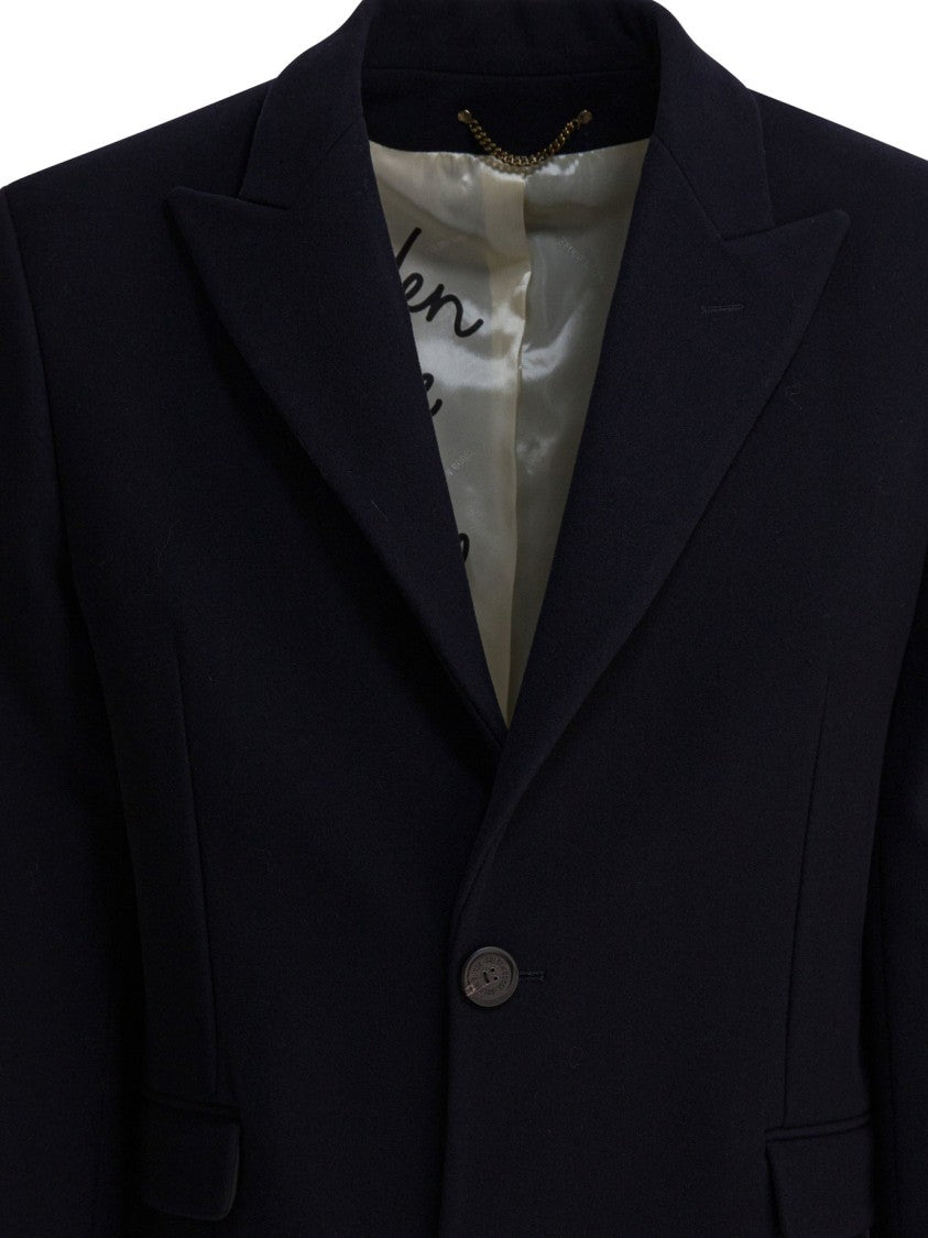 Golden Goose Single-Breasted Wool Coat